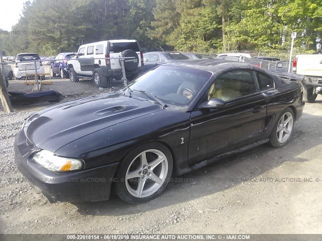 1FALP47V7TF142399 - 1996 FORD MUSTANG COBRA BLACK photo 2