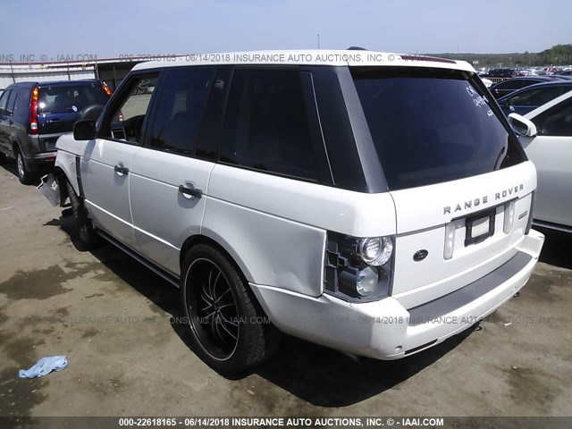 SALMF13499A299606 - 2009 LAND ROVER RANGE ROVER SUPERCHARGED WHITE photo 3