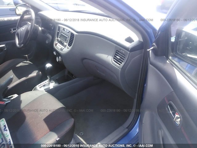 KNADE163386334510 - 2008 KIA RIO 5 SX BLUE photo 5