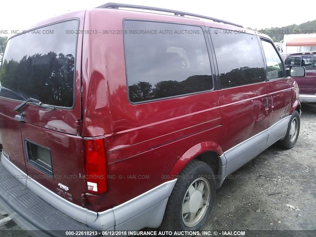 1GKEL19W8YB541358 - 2000 GMC SAFARI XT RED photo 6