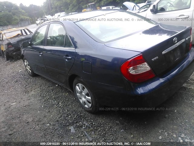 4T1BE32K53U237389 - 2003 TOYOTA CAMRY LE/XLE/SE 蓝色 照片 3