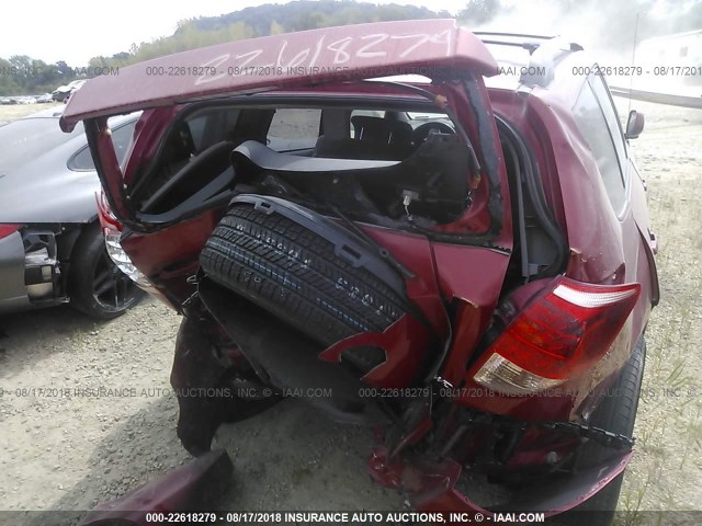 JTMBK31V876010233 - 2007 TOYOTA RAV4 LIMITED RED photo 6