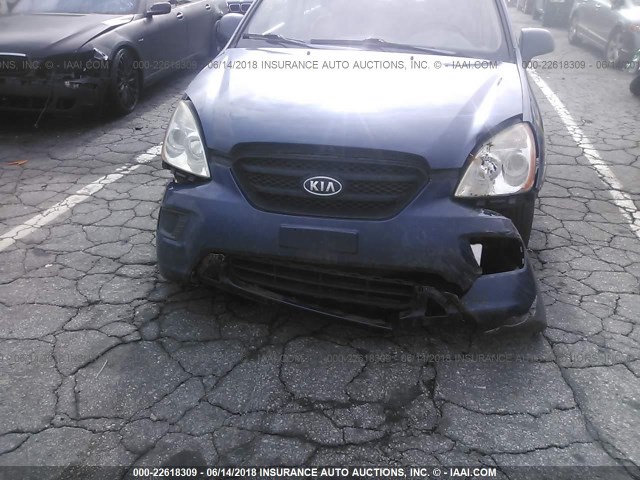 KNAFG526187156021 - 2008 KIA RONDO LX/EX BLUE photo 6