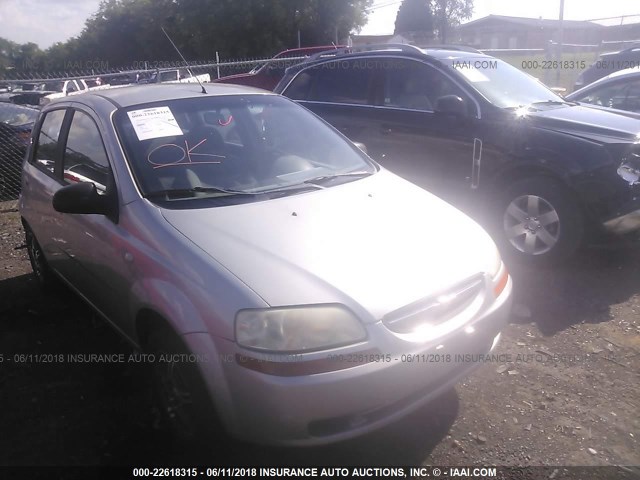 KL1TD626X5B329751 - 2005 CHEVROLET AVEO LS SILVER photo 1