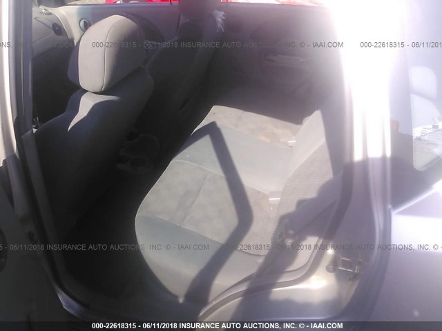 KL1TD626X5B329751 - 2005 CHEVROLET AVEO LS SILVER photo 8