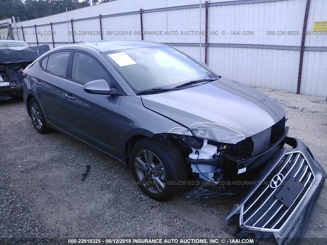 5NPD84LF6JH307940 - 2018 HYUNDAI ELANTRA SEL/VALUE/LIMITED GRAY photo 1