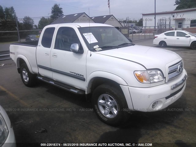 5TBBT44106S486883 - 2006 TOYOTA TUNDRA ACCESS CAB SR5 WHITE photo 1