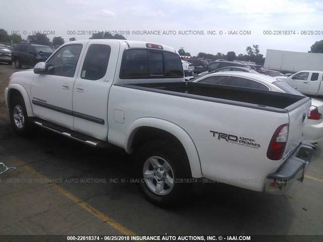 5TBBT44106S486883 - 2006 TOYOTA TUNDRA ACCESS CAB SR5 WHITE photo 3