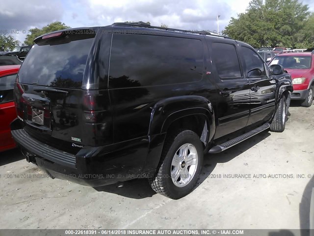 1GNSCJE05CR246077 - 2012 CHEVROLET SUBURBAN C1500 LT BLACK photo 4