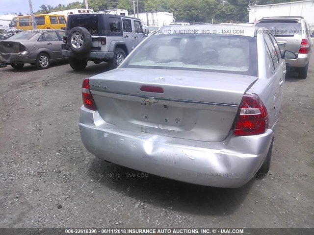 1G1ZS58F08F104853 - 2008 CHEVROLET MALIBU LS ვერცხლისფერი ფოტო 6