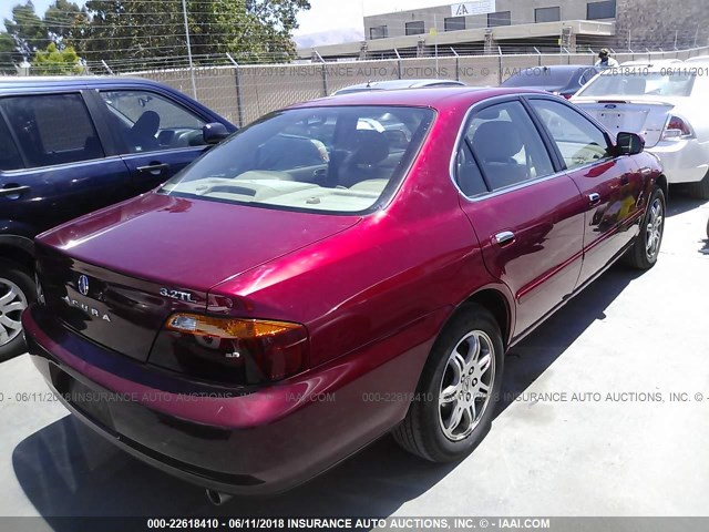 19UUA5672YA010343 - 2000 ACURA 3.2TL RED photo 4