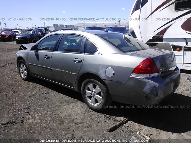2G1WT58K979164621 - 2007 CHEVROLET IMPALA LT GRAY photo 3