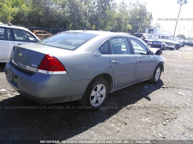 2G1WT58K979164621 - 2007 CHEVROLET IMPALA LT GRAY photo 4