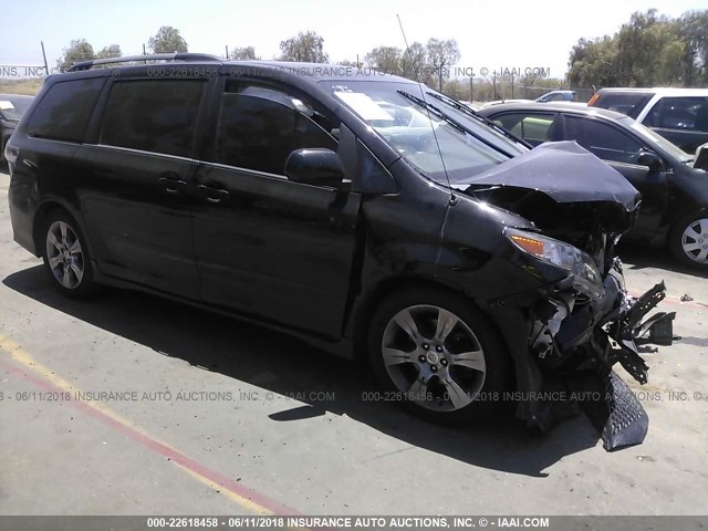 5TDXK3DC4CS237736 - 2012 TOYOTA SIENNA SPORT BLACK photo 1