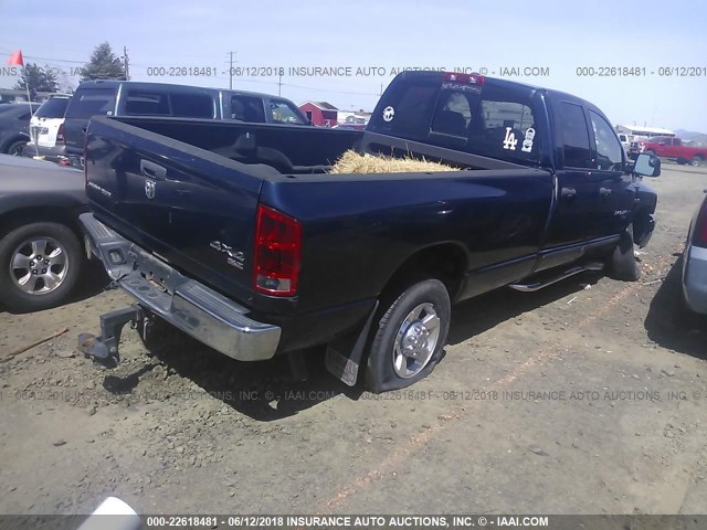 3D7KS28D56G268199 - 2006 DODGE RAM 2500 ST/SLT 蓝色 照片 4