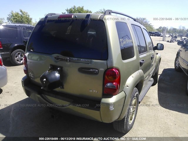 1J4GL38K72W332248 - 2002 JEEP LIBERTY RENEGADE GREEN photo 4