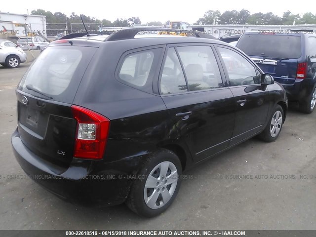 KNAFG529997273356 - 2009 KIA RONDO LX/EX BLACK photo 4