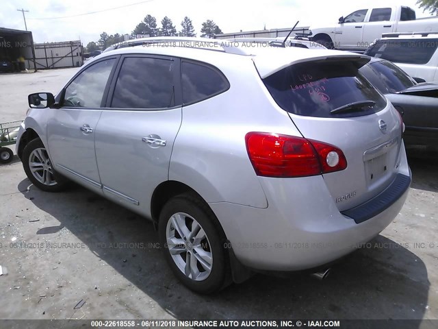 JN8AS5MV5CW704119 - 2012 NISSAN ROGUE S/SV SILVER photo 3