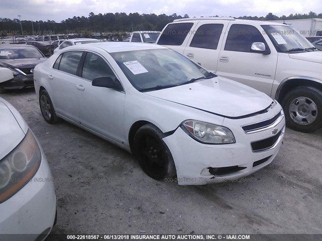 1G1ZA5E0XAF106859 - 2010 CHEVROLET MALIBU LS WHITE photo 1