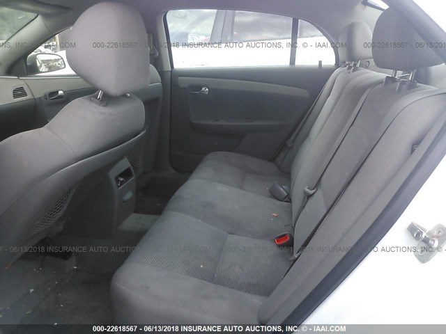 1G1ZA5E0XAF106859 - 2010 CHEVROLET MALIBU LS WHITE photo 8