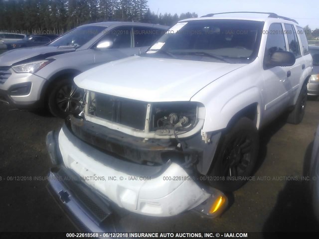 1GNDS13S072157984 - 2007 CHEVROLET TRAILBLAZER LS/LT WHITE photo 2