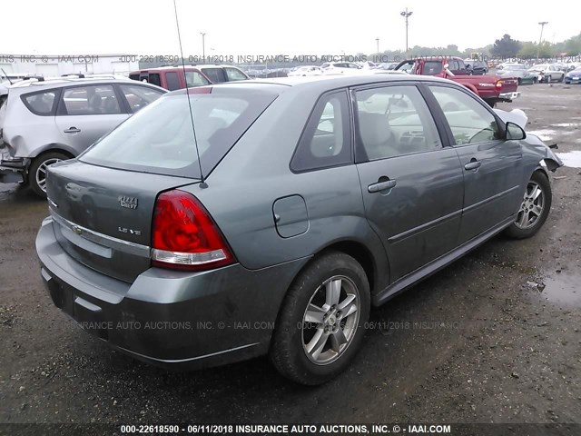 1G1ZT64815F200349 - 2005 CHEVROLET MALIBU MAXX LS GREEN photo 4