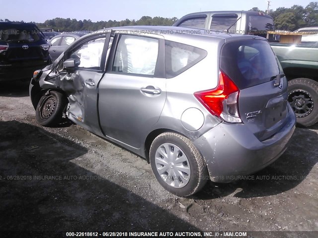 3N1CE2CP7FL408710 - 2015 NISSAN VERSA NOTE S/S PLUS/SV/SL/SR GRAY photo 3