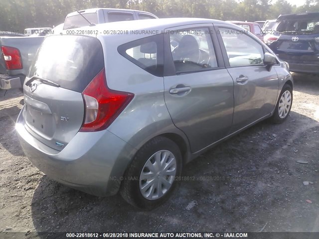 3N1CE2CP7FL408710 - 2015 NISSAN VERSA NOTE S/S PLUS/SV/SL/SR GRAY photo 4