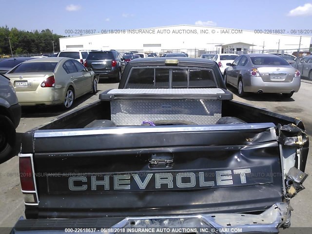 1GCCS14R6J2121062 - 1988 CHEVROLET S TRUCK S10 BLACK photo 8