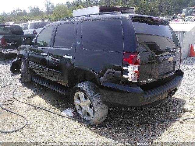 1GNFC130X7R401653 - 2007 CHEVROLET TAHOE C1500 BLACK photo 3