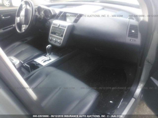 JN8AZ08W47W640713 - 2007 NISSAN MURANO SL/SE/S GRAY photo 5