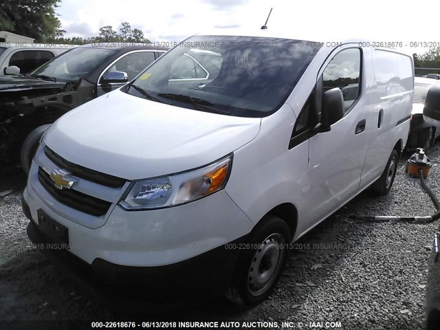 3N63M0YN6FK726946 - 2015 CHEVROLET CITY EXPRESS LS WHITE photo 2