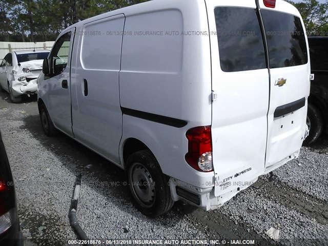 3N63M0YN6FK726946 - 2015 CHEVROLET CITY EXPRESS LS WHITE photo 3