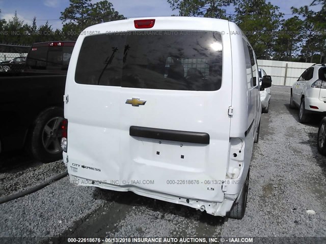 3N63M0YN6FK726946 - 2015 CHEVROLET CITY EXPRESS LS WHITE photo 6