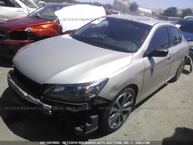 1HGCR2F58DA173400 - 2013 HONDA ACCORD SPORT 米色 照片 2