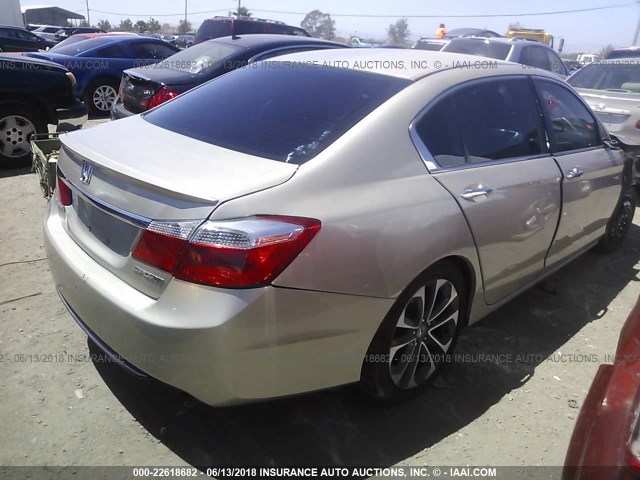 1HGCR2F58DA173400 - 2013 HONDA ACCORD SPORT 米色 照片 4