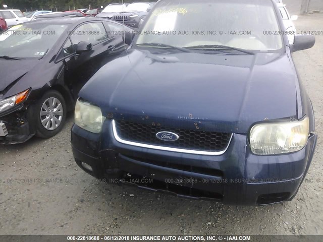 1FMCU04153KA11956 - 2003 FORD ESCAPE LIMITED BLUE photo 6