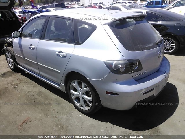 JM1BK344571686025 - 2007 MAZDA 3 HATCHBACK SILVER photo 3