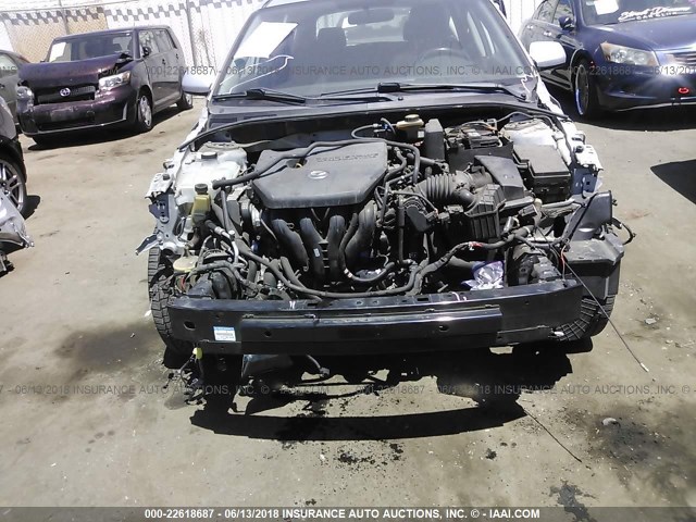 JM1BK344571686025 - 2007 MAZDA 3 HATCHBACK SILVER photo 6