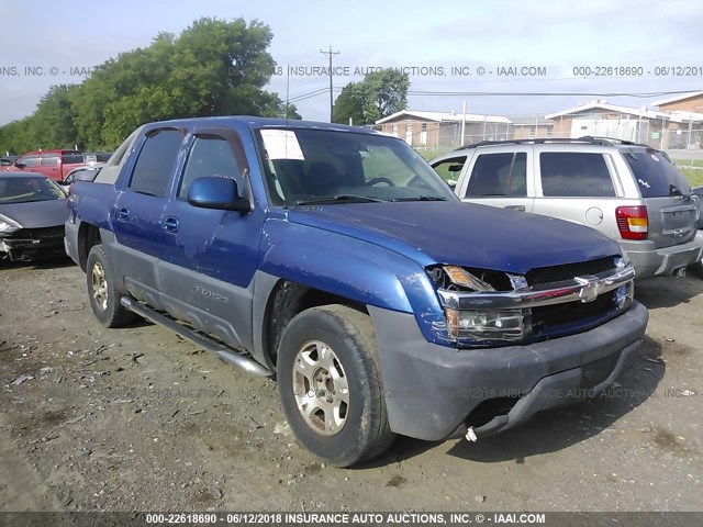 3GNEC13T83G328170 - 2003 CHEVROLET AVALANCHE C1500 BLUE photo 1