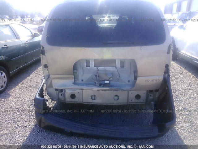 1GMDX13E82D249972 - 2002 PONTIAC MONTANA LUXURY GOLD photo 6