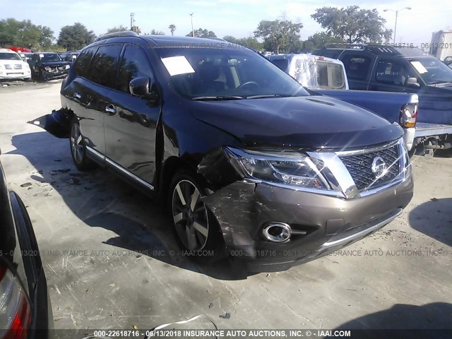 5N1AR2MN4GC650997 - 2016 NISSAN PATHFINDER S/SV/SL/PLATINUM BROWN photo 1