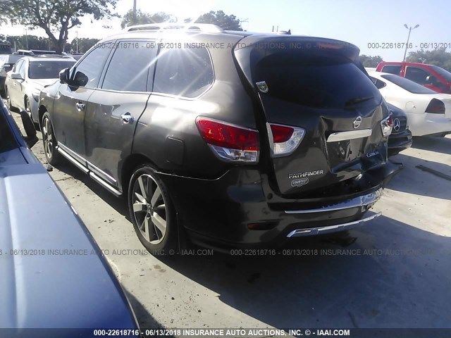 5N1AR2MN4GC650997 - 2016 NISSAN PATHFINDER S/SV/SL/PLATINUM 棕色 照片 3