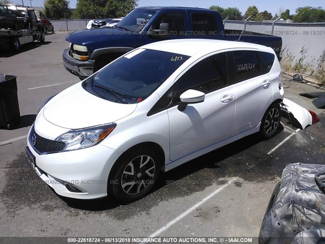 3N1CE2CP6FL356647 - 2015 NISSAN VERSA NOTE S/S PLUS/SV/SL/SR WHITE photo 2