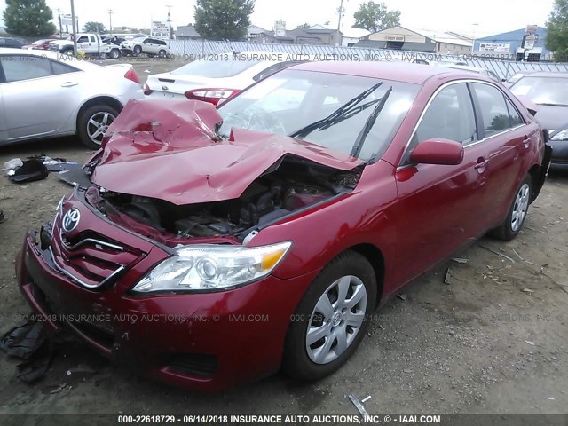 4T4BF3EK0AR075828 - 2010 TOYOTA CAMRY SE/LE/XLE 红色 照片 2