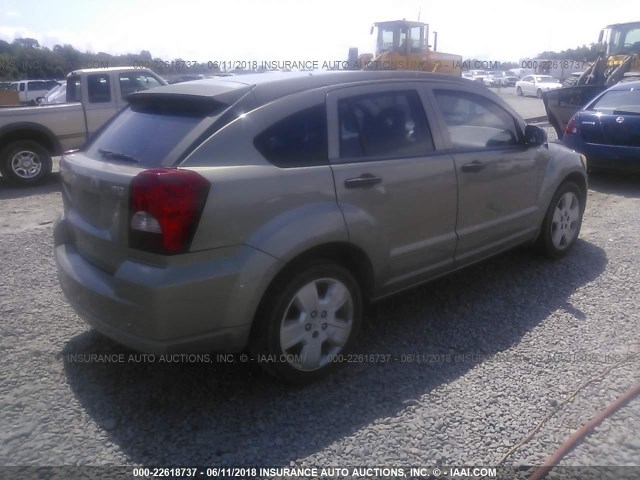 1B3HB48BX7D115753 - 2007 DODGE CALIBER SXT GOLD photo 4