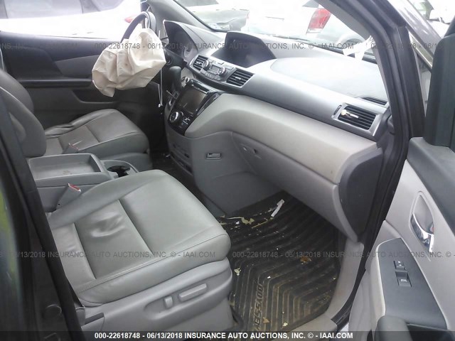 5FNRL5H67EB135652 - 2014 HONDA ODYSSEY EXL GRAY photo 5