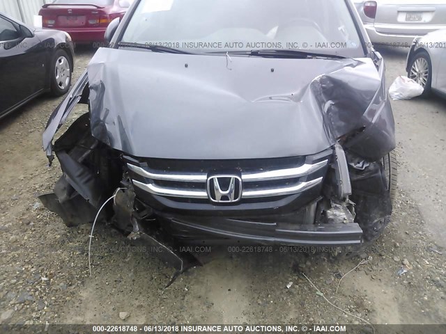 5FNRL5H67EB135652 - 2014 HONDA ODYSSEY EXL GRAY photo 6