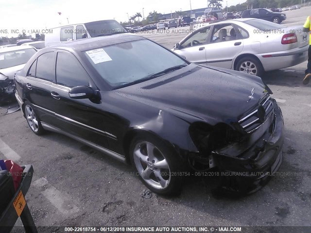 WDBRF52HX6A915266 - 2006 MERCEDES-BENZ C GENERATION 2006 230 BLACK photo 1