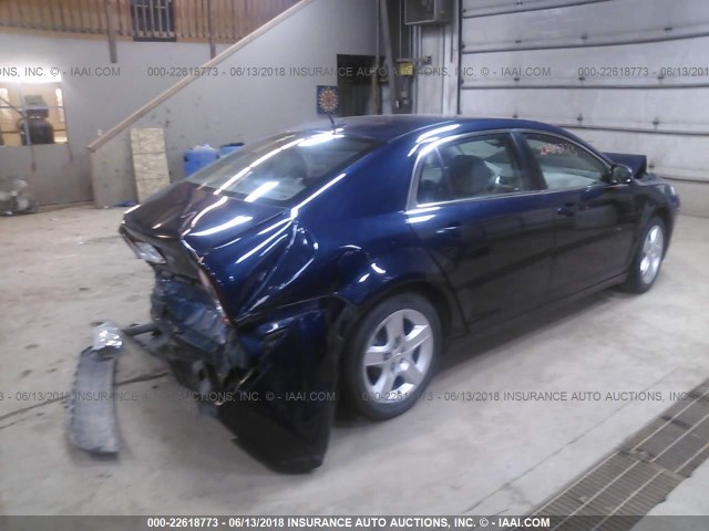 1G1ZB5E13BF380282 - 2011 CHEVROLET MALIBU LS BLUE photo 4